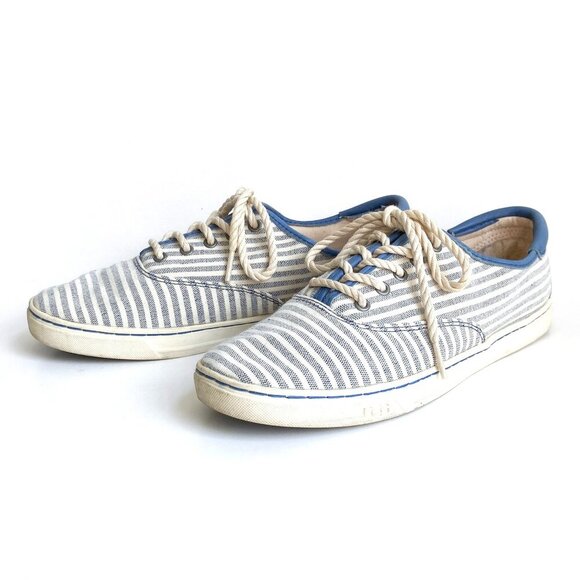 UGG Shoes - Ugg EYAN Striped Sneaker with Leather Accents